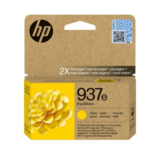 Image de HP 937e Cartouche d’encre authentique Jaune EvoMore (4S6W8NE)