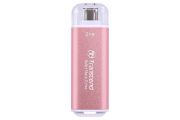 Image de Transcend Portable SSD, 2TB SSD, USB Type-C, 3D NAND flash - Bleu (TS2TESD300P)