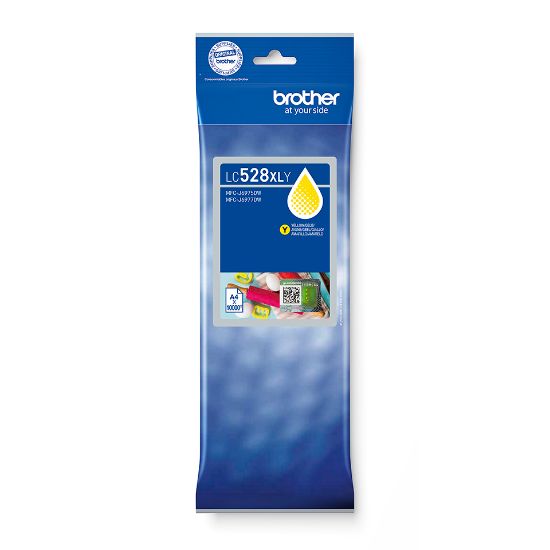 Image de Brother Cartouche d'encre jaune originale , f/ MFC-J6975DW, MFC-J6977DW (LC528XLY)