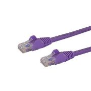 Image de StarTech.com Câble réseau Cat6 Gigabit UTP sans crochet de 2m - Cordon Ethernet RJ45 anti-accroc - M/M - Violet (N6PATC2MPL)