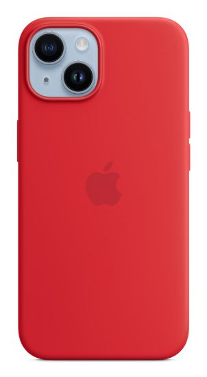 Image de Apple Coque en silicone avec MagSafe pour iPhone 14 - (PRODUCT)RED - Rouge (MW5U3ZM/A)