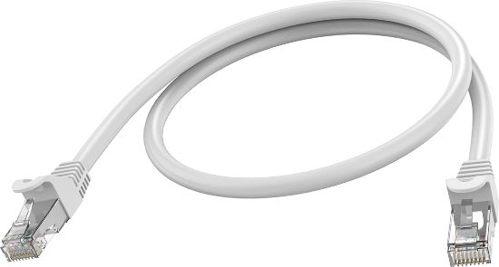 Image de Vision 0.5m, CAT6A, White Câble de réseau - Blanc (TC 0.5MCAT6A)