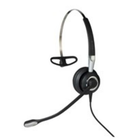Image de Jabra écouteur/casque Avec fil Minerve, Crochets auriculaires, Arceau Bureau/Centre d'appels Noir, Argent (2406-820-204)