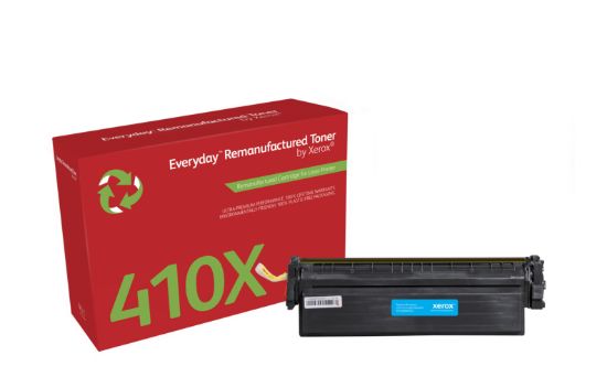 Image de Toner remanufacturé Cyan Everyday™ de Xerox compatible avec HP 410X (CF411X), Grande capacité (006R03552)
