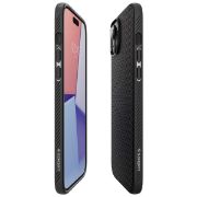 Image de SPIGEN Liquid Air Backcover iPhone 15 - Matte Black - Noir (ACS06790)