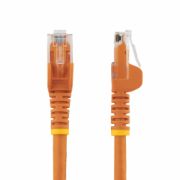 Image de StarTech.com Câble réseau Cat6 Gigabit UTP sans crochet de 3m - Cordon Ethernet RJ45 anti-accroc - M/M - Orange (N6PATC3MOR)
