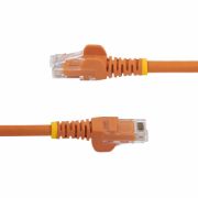 Image de StarTech.com Câble réseau Cat6 Gigabit UTP sans crochet de 3m - Cordon Ethernet RJ45 anti-accroc - M/M - Orange (N6PATC3MOR)