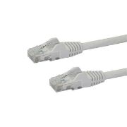 Image de StarTech.com Câble réseau Cat6 UTP sans crochet de 50 cm - Blanc (N6PATC50CMWH)