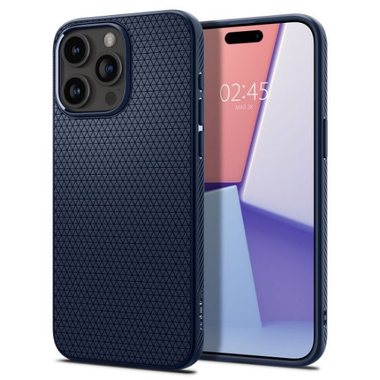 Image de SPIGEN Liquid Air Backcover iPhone 15 Pro Max - Navy Blue (ACS06563)