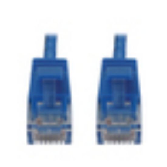 Image de Eaton Cat6a 10G Snagless Molded UTP Ethernet Cable (RJ45 M/M), PoE, Blue, 1 ft. (0.3 m) Câble de réseau - Bleu (N261-001-BL)