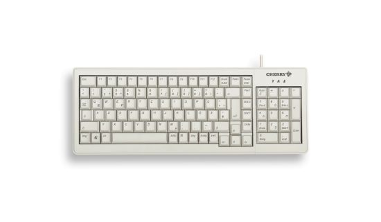 Image de CHERRY XS G84-5200 clavier Bureau USB + PS/2 AZERTY Français Gris (G84-5200LCMFR-0)