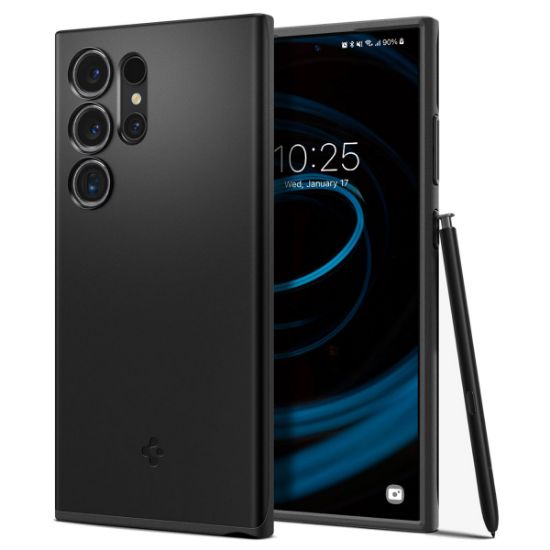Image de Spigen Thin Fit Backcover Samsung Galaxy S24 Ultra - Black - Noir (ACS07281)