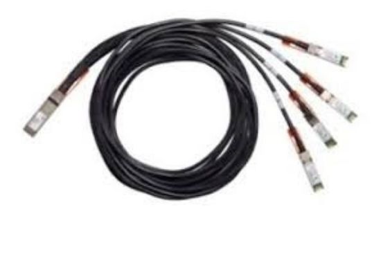 Image de Cisco 100GBase QSFP to 4xSFP25G Passive Copper Splitter Cable 1m Câble de fibre optique - Noir (QSFP-4SFP25G-CU1M=)