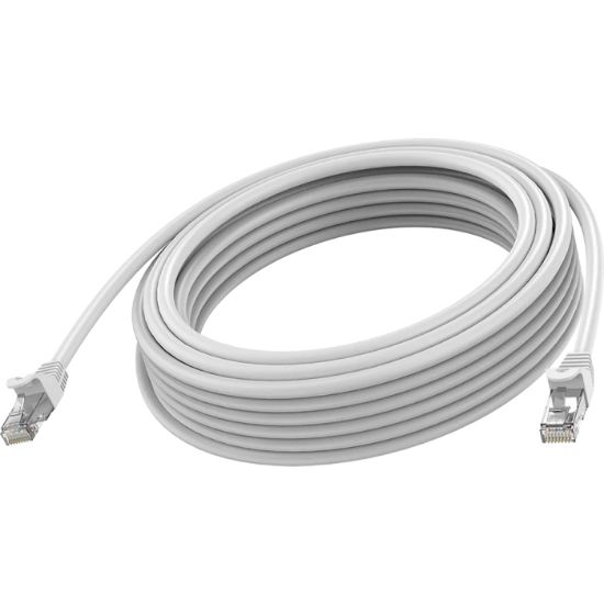 Image de Vision 5m, CAT6A, White Câble de réseau - Blanc (TC 5MCAT6A)
