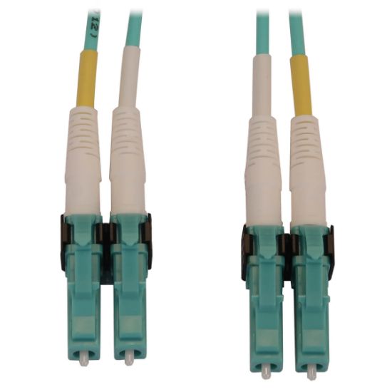 Image de Eaton Tripp Lite 400G Multimode 50/125 OM4 Switchable Fiber Optic Cable (Duplex LC-PC M/M), LSZH, Aqua, 2 m (6.6 ft.) Câble de fibre optique - Couleur aqua (N820X-02M-OM4)