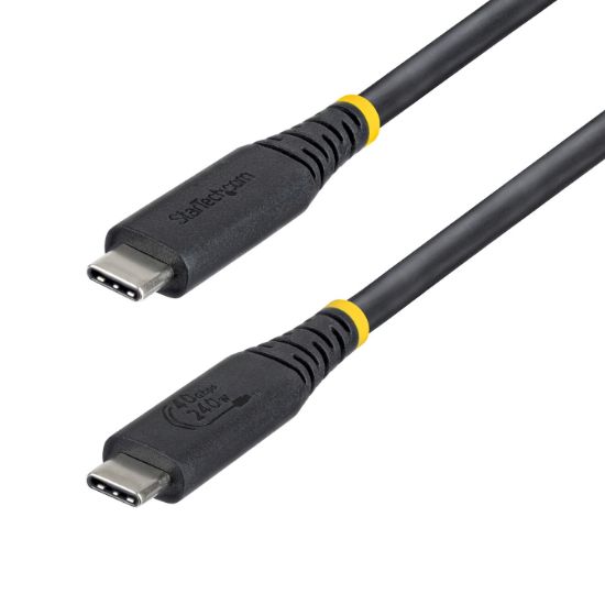 Image de StarTech.com câble USB USB4 Gen 3x2 1 m USB C 40 Gbit/s 240 W Noir (CC1M40GUSB4TP)