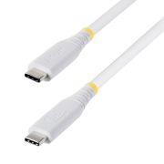 Image de StarTech.com câble USB USB4 Gen 3x2 1 m USB C 40 Gbit/s 240 W Blanc (CC1M40GUSB4TPW)