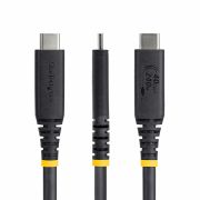 Image de StarTech.com câble USB USB4 Gen 3x2 0,5 m USB C 40 Gbit/s 240 W Noir (CC50CM40GUSB4TP)