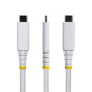 Image de StarTech.com câble USB USB4 Gen 3x2 0,5 m USB C 40 Gbit/s 240 W Blanc (CC50CM40GUSB4TPW)