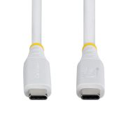 Image de StarTech.com câble USB USB4 Gen 3x2 0,5 m USB C 40 Gbit/s 240 W Blanc (CC50CM40GUSB4TPW)