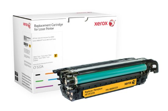 Image de Xerox Toner jaune. Equivalent à HP CF322A. Compatible avec HP Colour LaserJet M680 (006R03333)