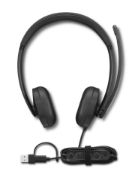 Image de Lenovo VoIP Headset 5000 Casque Avec fil Arceau Bureau/Centre d'appels USB Type-C Noir (4XD1R88995)