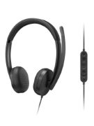 Image de Lenovo VoIP Headset 5000 Casque Avec fil Arceau Bureau/Centre d'appels USB Type-C Noir (4XD1R88995)