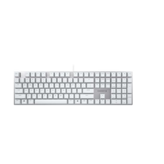 Image de CHERRY KC 200 MX clavier Universel USB QWERTY Anglais Argent, Blanc (G80-3950LIBUS-1)