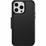 Image de OtterBox Strada Series Folio MagSafe pour iPhone 15 Pro Max, Shadow - produits livrés sans emballage - Noir (77-93814)