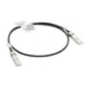 Image de HP E Aruba Networking 10G SFP+ to SFP+ 1m Direct Attach Copper Cable Câble de fibre optique - Noir (J9281D)
