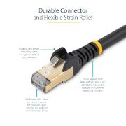 Image de StarTech.com Câble réseau Ethernet RJ45 Cat6 de 10 m - Noir (6ASPAT10MBK)