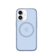 Image de OtterBox Symmetry Clear MagSafe Series pour Apple iPhone 17, Silver Glade - Bleu,Transparent (77-98799)
