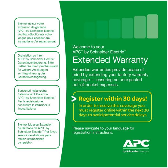 Image de APC Service Pack 3 Year Extended Warranty (WBEXTWAR3YR-SP-05)