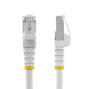 Image de StarTech.com Câble Ethernet CAT6a 5m - Low Smoke Zero Halogen (LSZH) - 10 Gigabit 500MHz 100W PoE RJ45 S/FTP Cordon de Raccordement Réseau Snagless Blanc avec Décharg ... (NLWH-5M-CAT6A-PATCH)