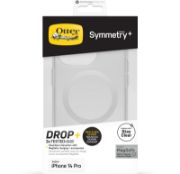 Image de OtterBox Symmetry+ Transparente Coque pour iPhone 14 Pro pour MagSafe, Antichoc, anti-chute, fine, supporte 3 x plus de chutes que la norme militaire, antimicrobien, Clear (77-89229)