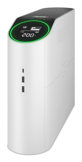 Image de APC Back-UPS Pro for Gaming, 2200VA/1320W, Tower, 230V, 4x Schuko and 2x IEC C13 outlets, RGB Lights, Pure Sine Wave, Arctic (White) (BGM2200-GR)