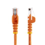 Image de StarTech.com Câble réseau Cat5e sans crochet de 5 m - Orange (45PAT5MOR)
