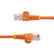 Image de StarTech.com Câble réseau Cat5e sans crochet de 5 m - Orange (45PAT5MOR)