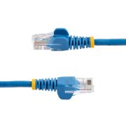 Image de StarTech.com Câble réseau Cat5e UTP sans crochet de 3m - Cordon Ethernet RJ45 anti-accroc - M/M - Bleu (45PAT3MBL)
