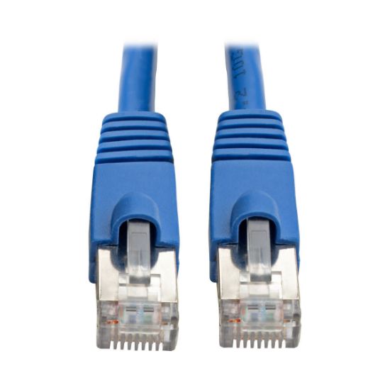Image de Eaton Tripp Lite Cat6a 10G Snagless Shielded STP Ethernet Cable (RJ45 M/M), PoE, Blue, 3 ft. (0.91 m) Câble de réseau - Bleu (N262-003-BL)