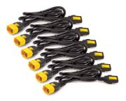 Image de APC , Power Cord Kit (6 ea), Locking, C13 to C14, 1.2m (AP8704S-WW)
