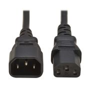 Image de Eaton 0.5 m, C13 to C14 - 10A, 250V, H05VV-F, PVC, Black Cordon d'alimentation - Noir (P004-P5M-EU)