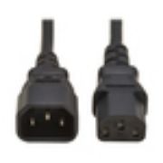 Image de Eaton 0.5 m, C13 to C14 - 10A, 250V, H05VV-F, PVC, Black Cordon d'alimentation - Noir (P004-P5M-EU)