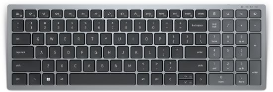 Image de DELL KB740 clavier Bureau RF sans fil + Bluetooth QWERTY Anglais britannique Gris, Noir (KB740-GY-R-UK)