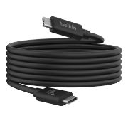 Image de Belkin USB4, 240W, 20Gbps, 4K 60Hz, 6.6ft/2m, USB-IF certified, fire-resistant, black Câble USB - Noir (INZ004BT2MBK)