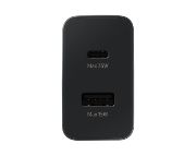 Image de Samsung chargeur d'appareils mobiles Casques, Casque, Ordinateur portable, Smartphone, Smartwatch, Tablette Noir Secteur Intérieure (EP-TA220NBEGEU)