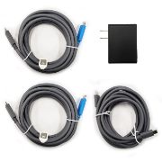 Image de Cisco IP Conference Phone 8832 Daisy Chain Kit for Europe. This includes a smart adapter, a power adapter and three USB-C cables Adaptateur de puissance & onduleur - Gris (CP-8832-DC-EU=)
