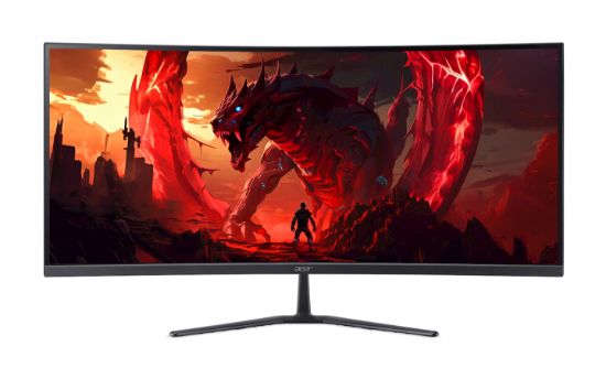Image de Acer ED340CUR X0 écran plat de PC 86,4 cm (34") 3440 x 1440 pixels UltraWide Quad HD LCD Noir (UM.CE0EE.009)