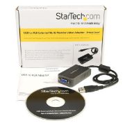 Image de StarTech.com Adaptateur vidéo USB 2.0 vers VGA - Carte graphique externe - M/F - 1440x900 (USB2VGAE2)
