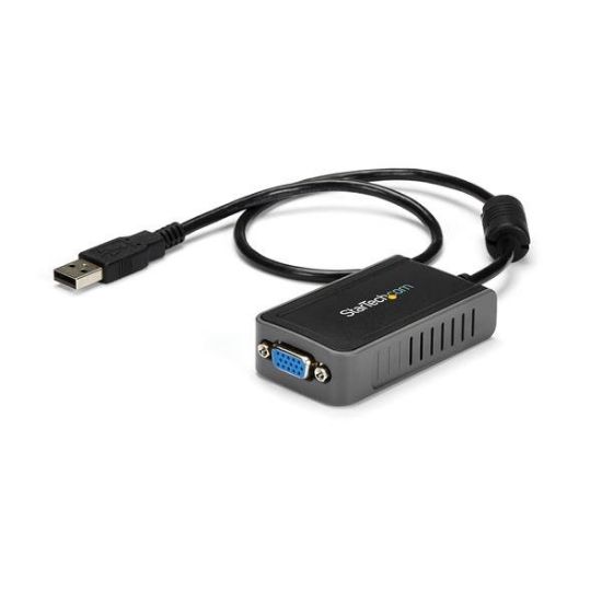 Image de StarTech.com Adaptateur vidéo USB 2.0 vers VGA - Carte graphique externe - M/F - 1440x900 (USB2VGAE2)